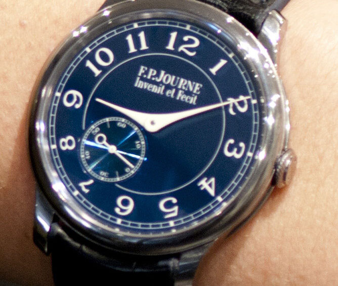Montre chronomètre bleu francois paul journe
