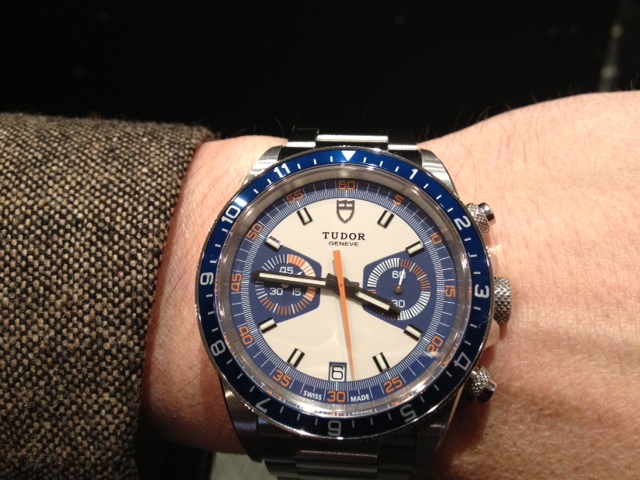 Tudor heritage chronographe blue cresus montres